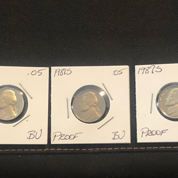 Lot of 3 BU Jefferson Proof “S” Nickels .05 - Picture 4 of 8